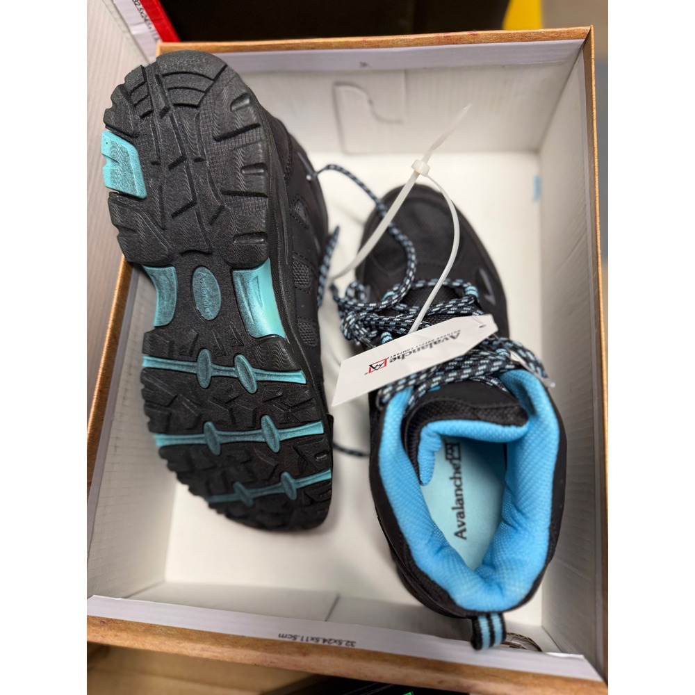 Avalanche Outdoor Supply Co Gear Hiking Boots Black Blue‎ Womens 6.5 NIB 532910 - Picture 5 of 6